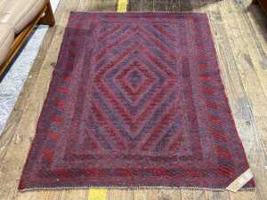 Afghan Mashwani hand knotted rug
