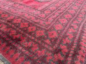 Traditional Afghan hand-knotted wool rug with 'Elephant Foot' design - 3
