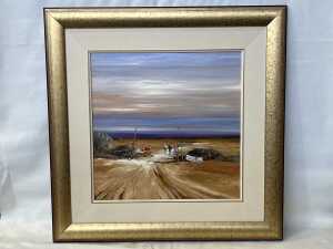Colin Ross Parker (1941-), Close The Bloody Gate. Oil painting on board