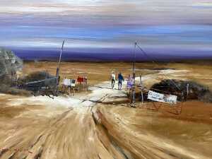 Colin Ross Parker (1941-), Close The Bloody Gate. Oil painting on board - 2