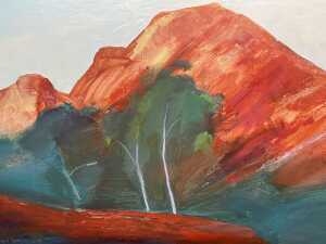 Donald Ramsay, Helicopter Hill Landscape, 1988. Oil painting on canvas