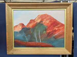 Donald Ramsay, Helicopter Hill Landscape, 1988. Oil painting on canvas - 2
