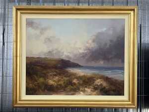 Chris Kandis (1966-), Stormy Day, Long Reef, Sydney, 2000. Oil painting on board - 2