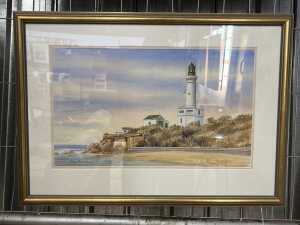 Gaye Bonham (1942-) Pt. Lonsdale. Watercolour painting on paper - 2