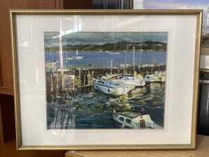 Hongbin Zhao, Mornington Pier. Oil painting on board - 2