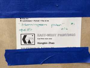 Hongbin Zhao, Mornington Pier. Oil painting on board - 4