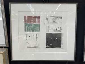 Peter Bond (1952-), Old House, 1981, 15/30. Coloured etching on paper