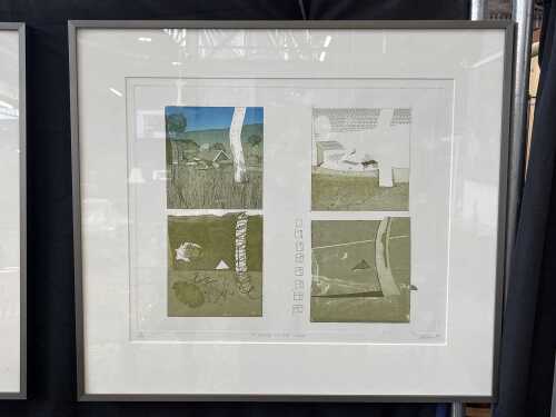 Peter Bond (1952-), A House in the Hills, 1981, 15/30. Coloured etching on paper