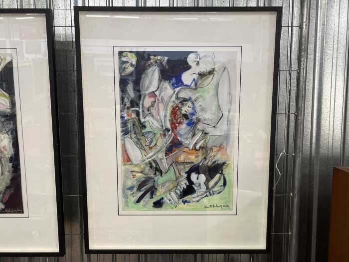 Zoe Ellenberg (1973-), abstract, 2019. Mixed media on paper