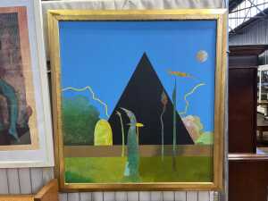 Artist unknown (David?), Garden of the Warrior Monks, 1985. Oil painting on canvas - 2