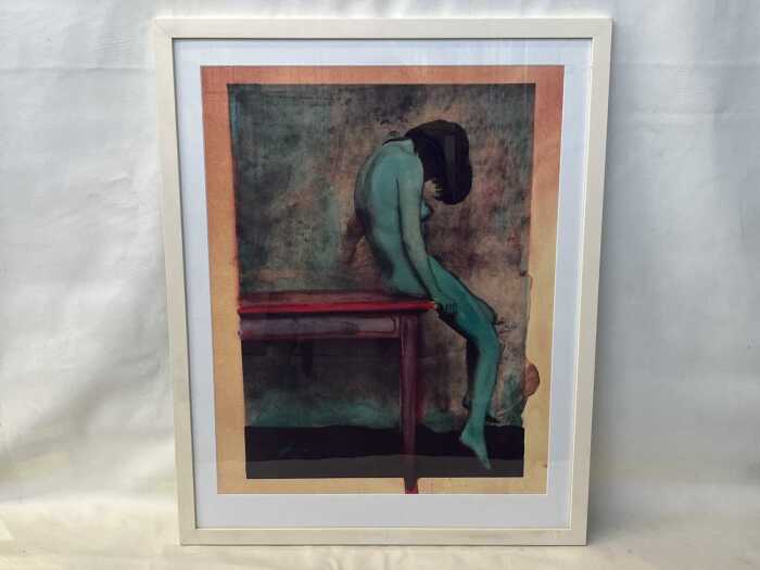 Werner Branz (1955-), untitled nude in green and yellow, 2005, 3/111. Photographic print on paper