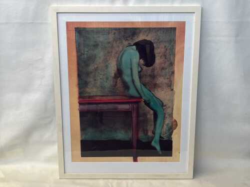 Werner Branz (1955-), untitled nude in green and yellow, 2005, 3/111. Photographic print on paper
