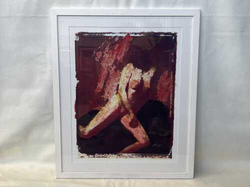 Werner Branz (1955-), untitled nude in red and yellow, 2005, 3/111. Photographic print on paper