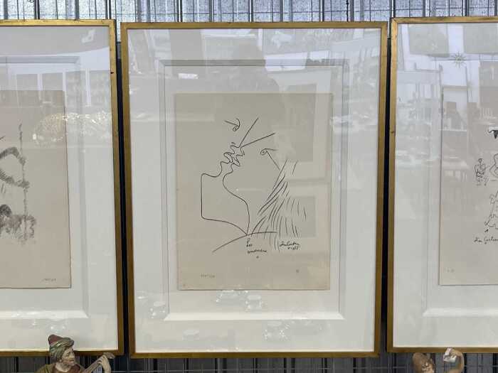 After Jean Cocteau, Les Amoureux, 140/150. Lithographic print on paper