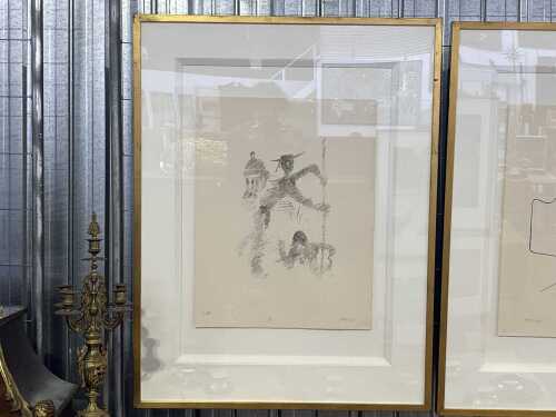 After Jean Cocteau, Gondoliers, 140/150. Lithographic print on paper