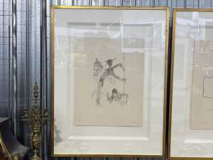 After Jean Cocteau, Gondoliers, 140/150. Lithographic print on paper