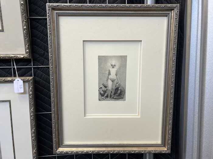 After Norman Lindsay (1879-1969), Creative Effort. Facsimile print on paper
