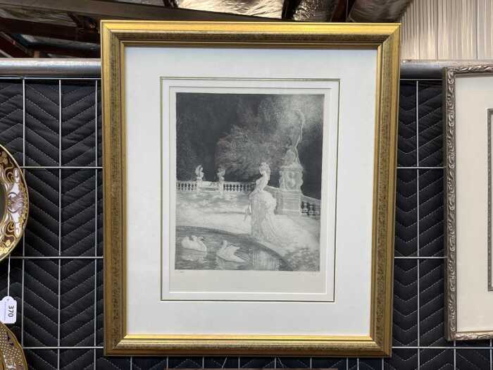 After Norman Lindsay (1879-1969), Leda 1919, facsimile etching, edition 399/550