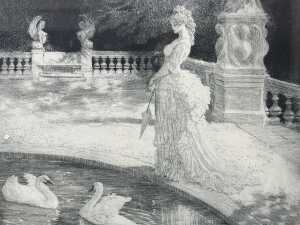 After Norman Lindsay (1879-1969), Leda 1919, facsimile etching, edition 399/550 - 2