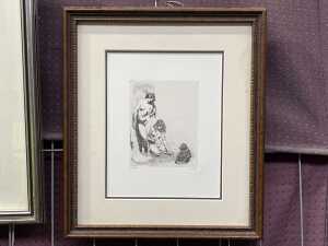 After Norman Lindsay, Temptation, 180/550. Facsimile etching on paper