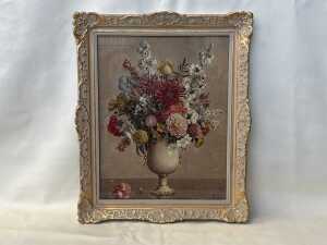 Allan Thomas Bernaldo (1900-1988), floral still life. Watercolour painting on paper