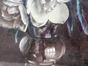 Allan Thomas Bernaldo (1900-1988), still life with magnolias. Watercolour painting on paper - 3