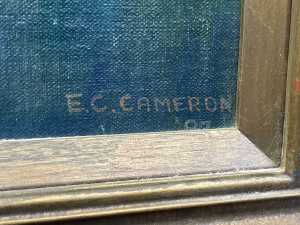 E. C. Cameron, after Monet's Waterlilies, 1987. Oil painting on board - 3