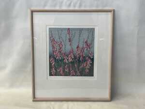 Aileen Brown (1946-), Pink Heath, 1990, 12/50. Lioncut print on paper