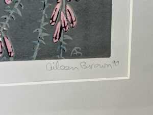 Aileen Brown (1946-), Pink Heath, 1990, 12/50. Lioncut print on paper - 3