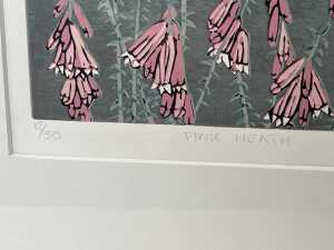 Aileen Brown (1946-), Pink Heath, 1990, 12/50. Lioncut print on paper - 4