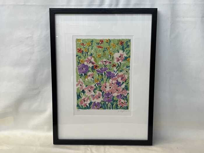 Giuseppe Capineri (1923-1994), floral image, 1983, 21/100. Lithographic print on paper