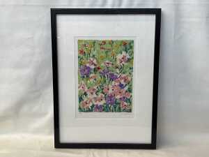 Giuseppe Capineri (1923-1994), floral image, 1983, 21/100. Lithographic print on paper