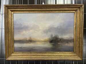 Ken Taber (1942-), Misty Morning. Oil painting on board - 2