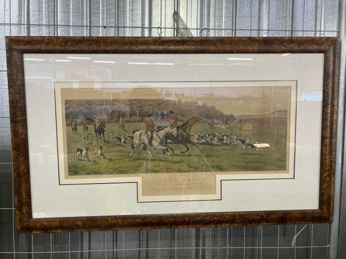 A.C. Havell (after), Fores's Hunting Incidents. Drawn Blank, aquatint on paper