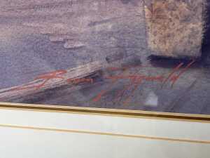 Bryan Fitzgerald, Nelson Place, Williamstown. Watercolour painting on paper - 3
