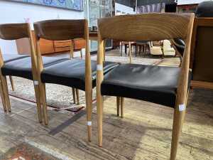 Set of four T.H. Brown mid-century dining chairs - 4