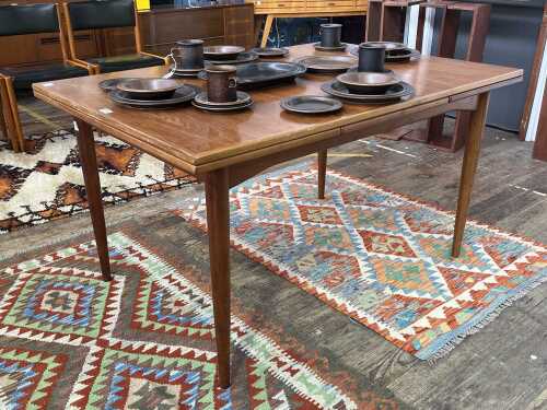 Parker Nordic mid-century teak extension table