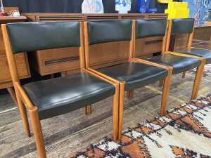 Set of four mid-century dining chairs - 2