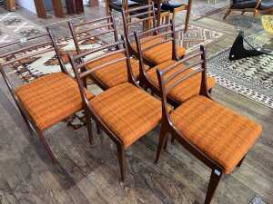 Set of six Rula dining chairs, 1970s - 2