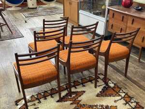Set of six Rula dining chairs, 1970s - 3