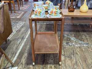 Finnish Mid-century teak folding bar cart - 2