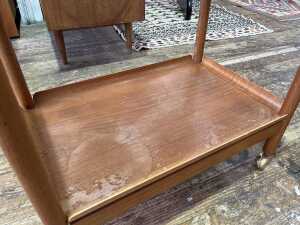 Finnish Mid-century teak folding bar cart - 3