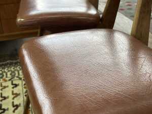 Pair of T.H. Brown "Danish" bar stools - 6