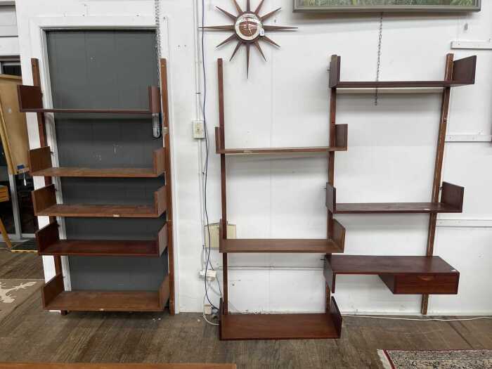 Danish Mid-century teak modular wall unit