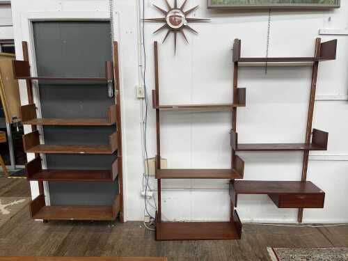 Danish Mid-century teak modular wall unit