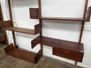 Danish Mid-century teak modular wall unit - 2
