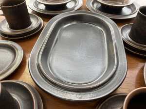Mid-century Arabia Finland 'Ruska' stoneware dinner setting for four - 4