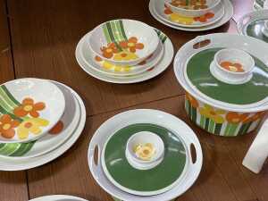 Figgjo Flint 'Annemarie' mid-century ceramic dinner setting for eight, 1970s - 5