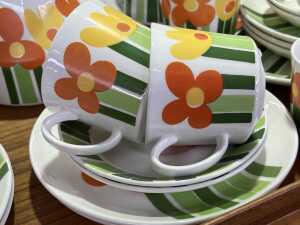 Figgjo Flint 'Annemarie' mid-century ceramic tea setting for eight, 1970s - 4