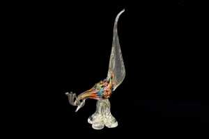 Mid-century Murano glass pheasant bird figure